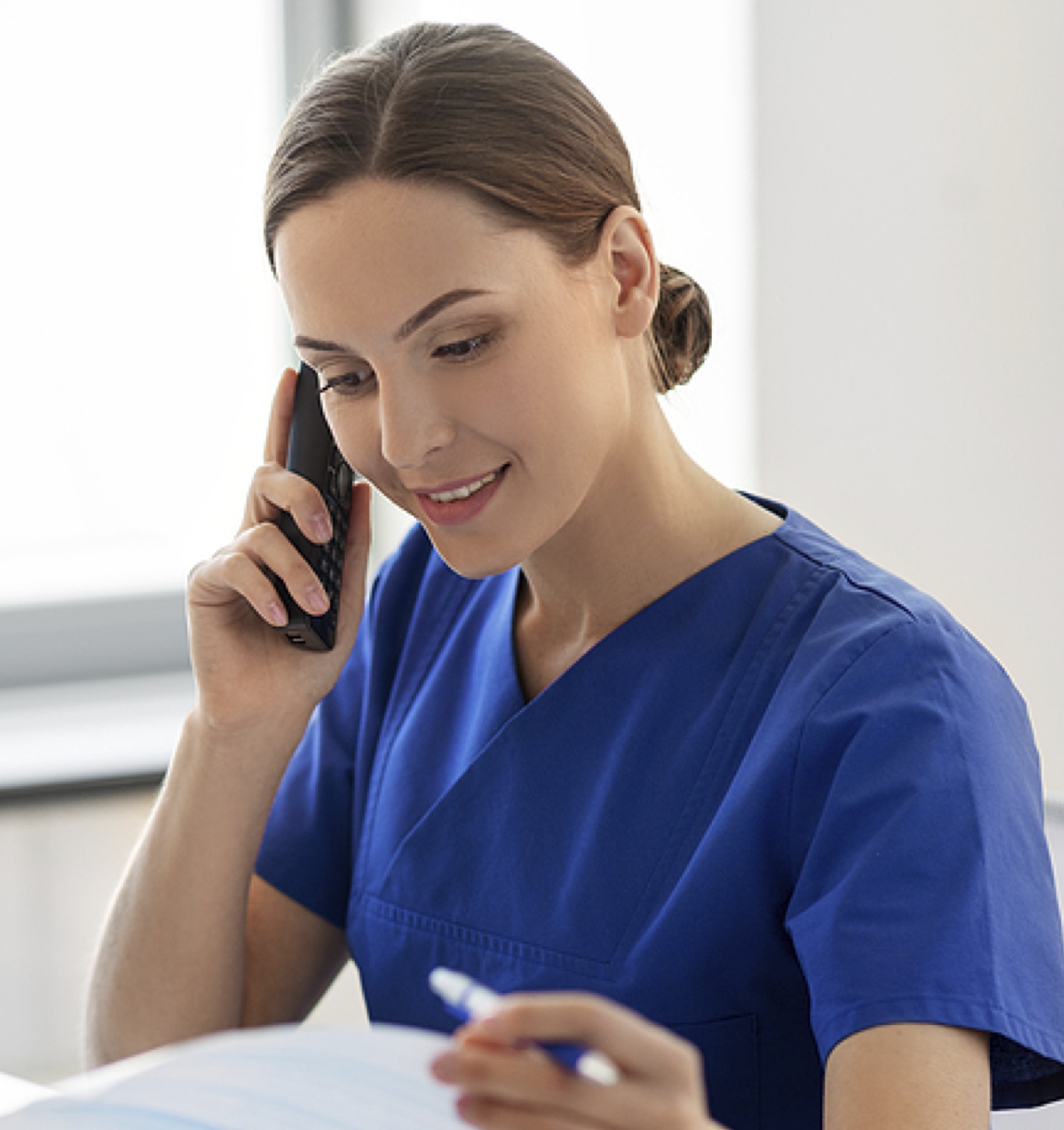 A woman helping to give pregnancy Resources & Referrals in Freeport, Florida